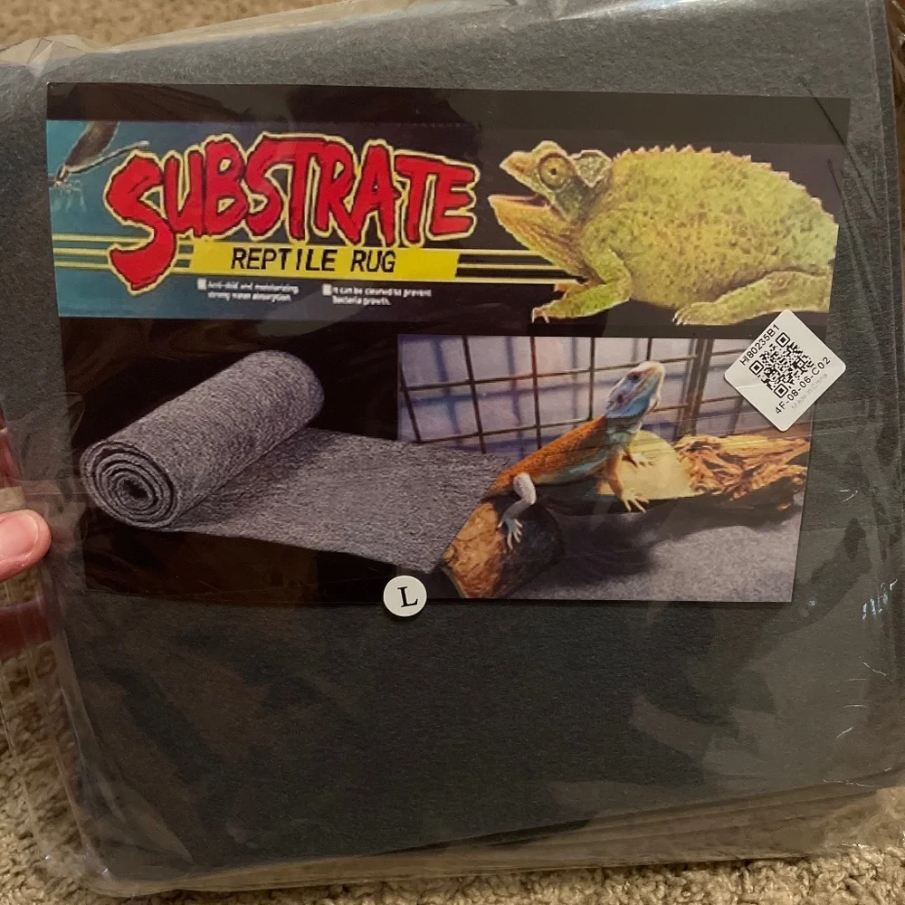 Large grey reptile carpet